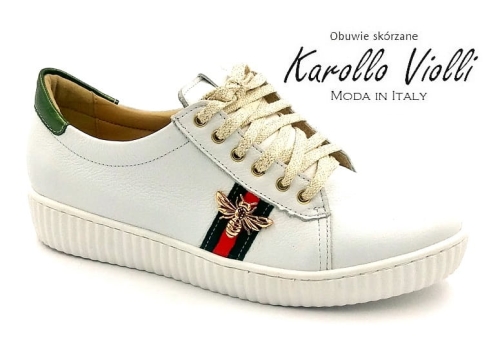 Półbuty Karollo Violli 2786 białe 2.jpg