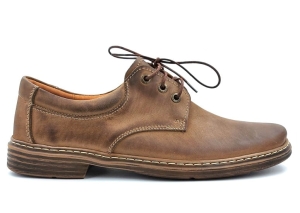Buty Półbuty Skórzane lekkie 301 beż cappucino