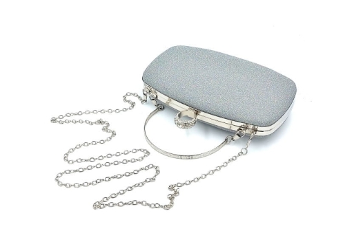 Kopertówkna torebka puzderko srebrny brokat srebrne okucie (1).jpg