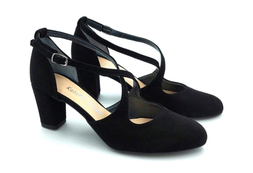 Czółenka z paskiem Karollo Violli 480 czarny zamsz (1).jpg