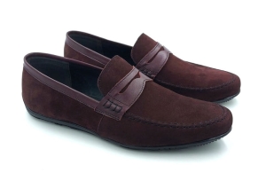 Mokasyny wsuwane SOFTBUT 1514 bordo