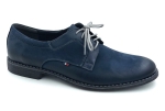 Męskie Półbuty skórzane granatowe 1510