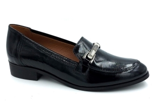 Skórzane Mokasyny półbuty Gamis 3991 czarny