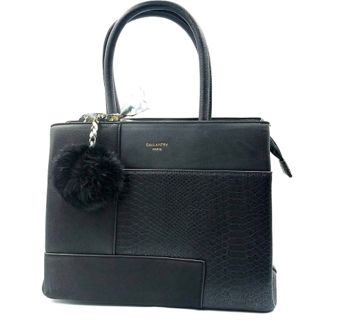 Elegancka Torba torebka Galantry czarna wstążka (1).jpg