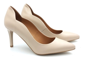 Czółenka na szpilce 8 cm Karollo Violli 2217 nude beż