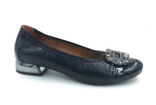 Skórzane baleriny EXQUISITE 1441 czarny (4).jpg