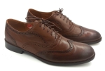 Elegancki Wygodne pantofle AGDA 1005 brąz
