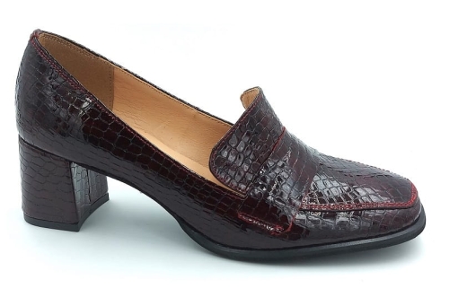 Półbuty na obcasie 5 cm 334 bordo wąż (9).jpg