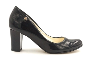 Czółenka na obcasie 7 cm Karollo Violli 2503 czarny