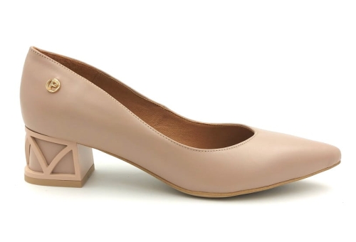 Czółenka na słupku 3 cm Karollo Violli 2230 beż (1).jpg