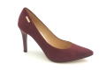 Czółenka na obcasie 9 cm Karollo Violli 869 bordo zamsz (2).jpg