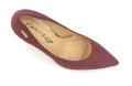 Czółenka na obcasie 9 cm Karollo Violli 869 bordo zamsz (3).jpg