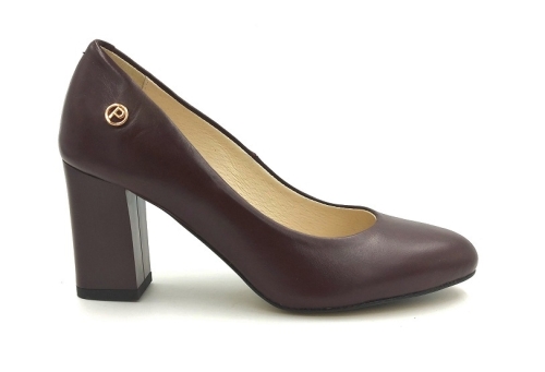 Piękne czółenka na słupku 7 cm 2030 Prestige bordowe (1).jpg