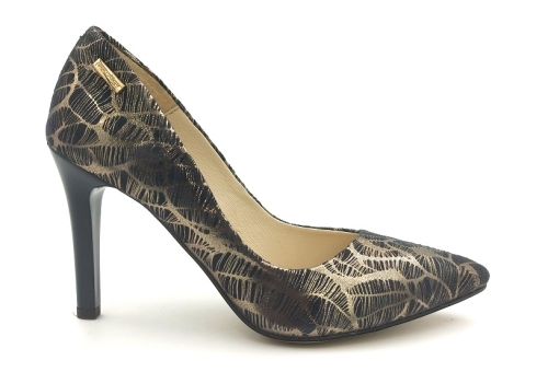 Piękne szpilki 9 cm Prestige 869 granatowa złota pajęczyna (1).jpg