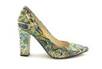 Pantofle na słupku 10 cm Prestige 956 wąż