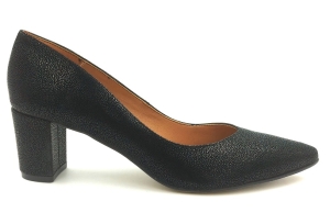 Czółenka na słupku 5 cm Karollo Violli 2105 czarny