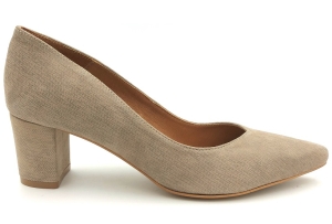 Czółenka na słupku 5 cm Karollo Violli 2105 szary