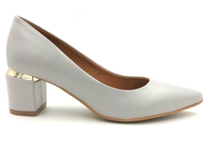 Czółenka na słupku 5 cm Karollo Violli 2047 szary