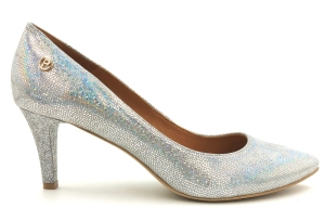 Piękne skórzane Czółenka na obcasie 7 cm tęczowe Prestige 868