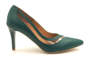 Czółenka na szpilce 8 cm Karollo Violli 2218 zielone