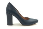 Pantofle Czółenka na słupku 9 cm Prestige  2032 granatowe