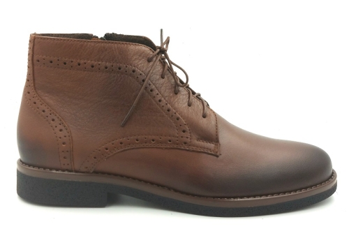 Buty Męskie skórzane Trzewiki lekkie 1416 brąz (1).jpg