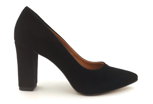 Czółenka Lewski 2453 obcas  9 cm czarny zamsz (1).jpg