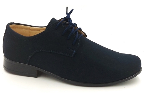 Półbuty butyn Komunijne chłopięce eleganckie 331 granatowe (2).jpg