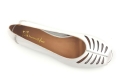 Baleriny Maciejka P7541 skórzane Ażurowe Otwarty Nosek Białe (3).jpg