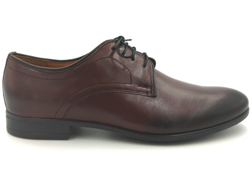 Męskie skórzane pantofle Agda  1041 bordowe (1).jpg