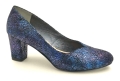 Piękne pantofle na słupku 6,5 cm Karollo Violli 479 granatowa mozaika (6).jpg
