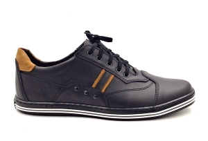 Buty męskie casual sportowe Polbut 1801 czarny