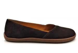 Baleriny barefoot damskie skórzane B1 brązowe czekoladowe