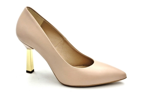 Piękne czółenka na obcasie 9 cm Kotyl 8509 beż nude mat (2).jpg