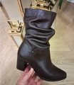 Botki damskie na słupku 7 cm 3925 brąz czekolada licowe matowe (5).jpg