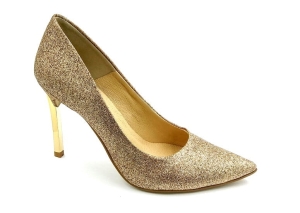 Piekne brokatowe szpilki Karollo Violli 207D